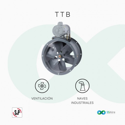 Extractor de aire para ducto industrial modelo TTB 400 - Extractores de  Aire - Caudal Vent - Industrial, Comercial y Residencial
